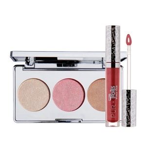 NIB PÜR X Trolls Face Trio + Lipgloss Kit